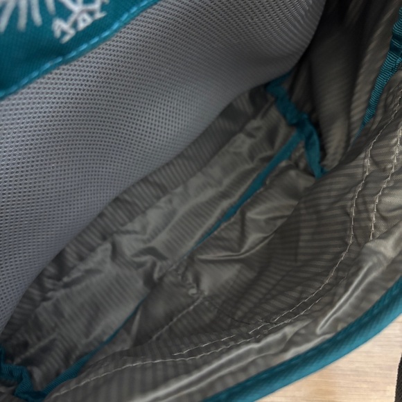 Osprey Jill Courier Flap Messenger Teal Crossbody Bag Vintage Y2K 2000s - Picture 7 of 10